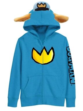 Kid's Dog Man Character Hood Jacket 10/12